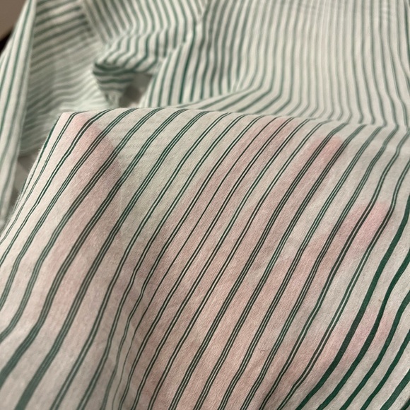 VINCE COTTON SILK SHEER BLOUSE - Picture 9 of 14